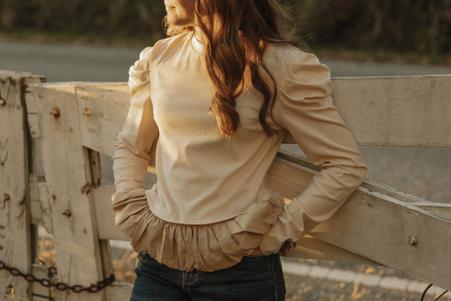 Poplin Hem Top