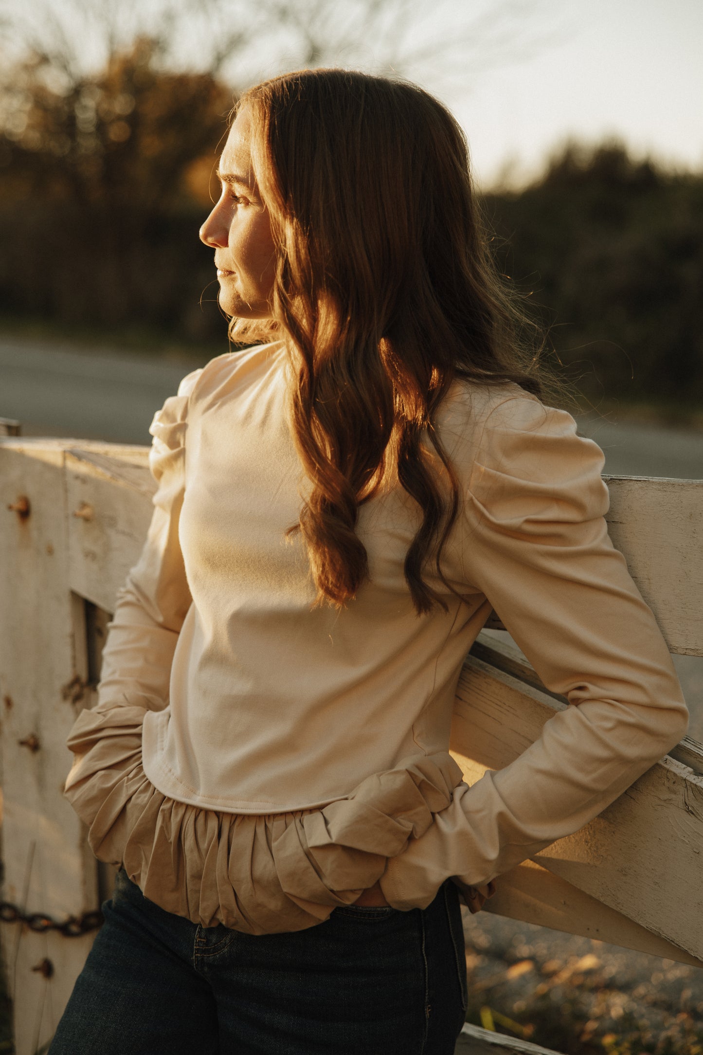 Poplin Hem Top