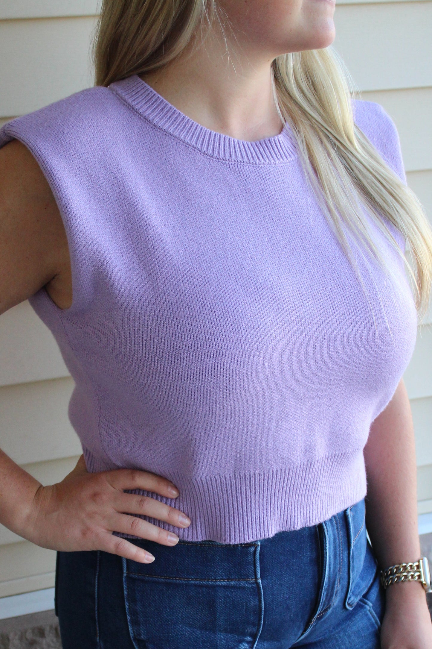 Sweater Vest Crop Top